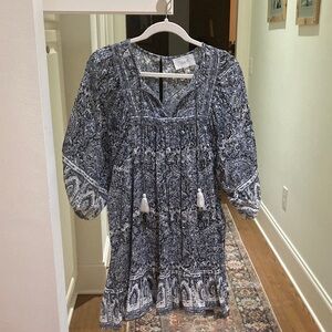 Cleobella Navy and White Boho Tunic